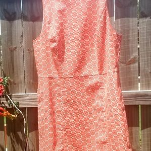 Retro Orange Pattern Dress